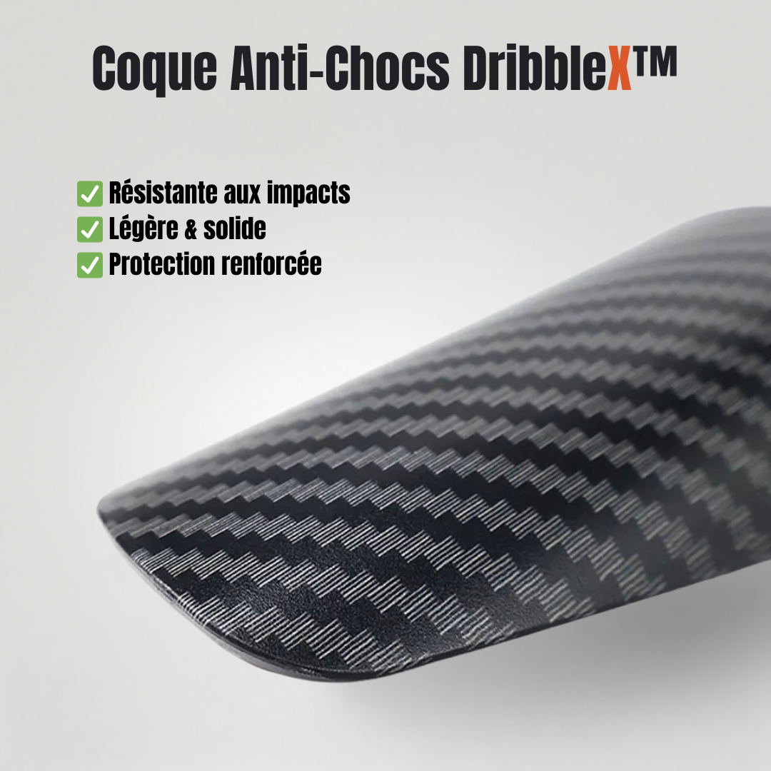 MicroGuardX™ — Mini protège-tibias DribbleX™ (6,5 × 10 cm)