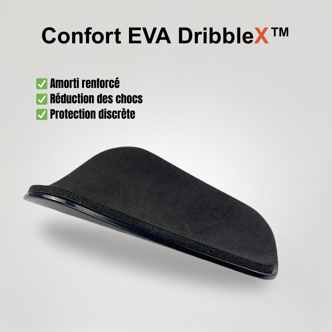 MicroGuardX™ — Mini protège-tibias DribbleX™ (6,5 × 10 cm)