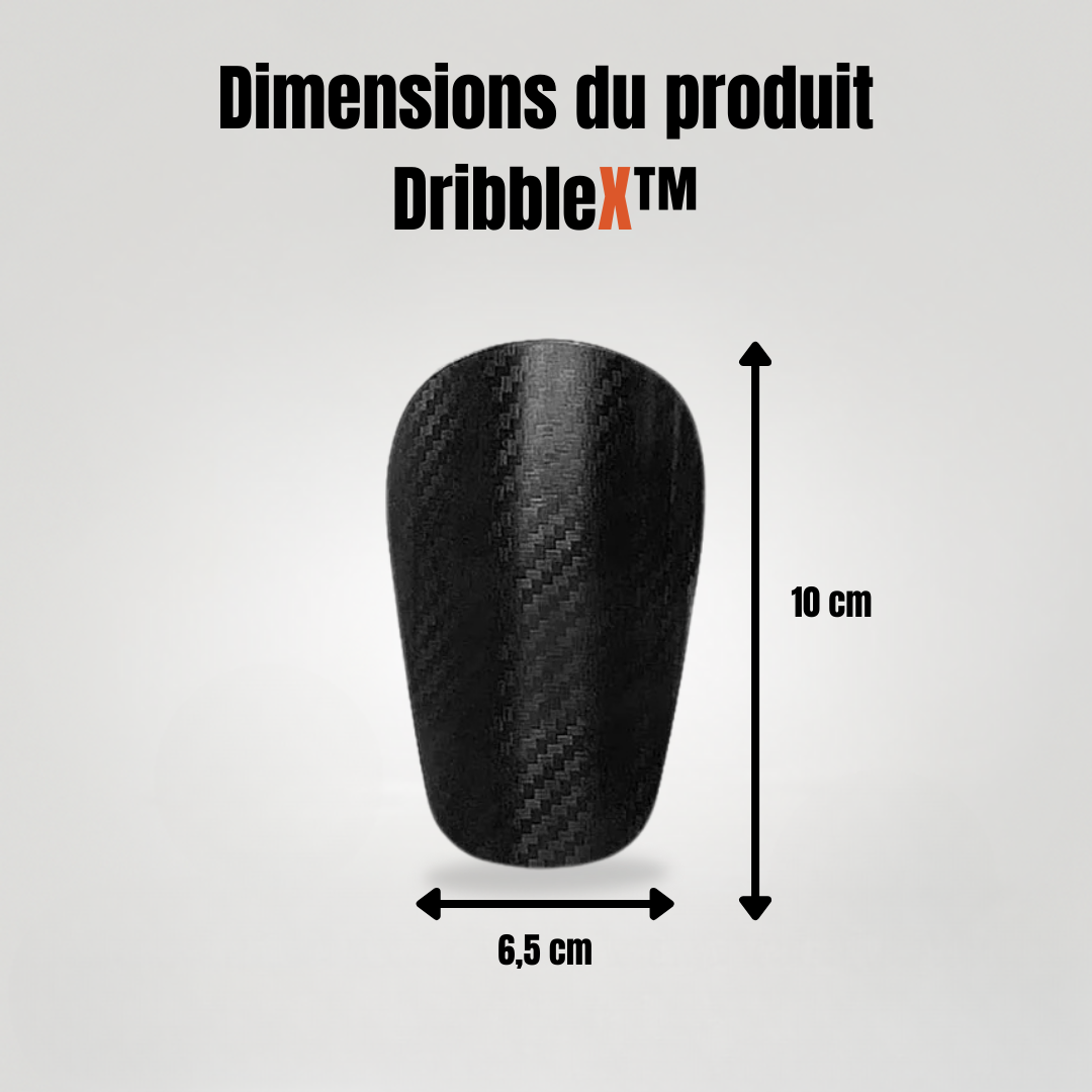 MicroGuardX™ — Mini protège-tibias DribbleX™ (6,5 × 10 cm)