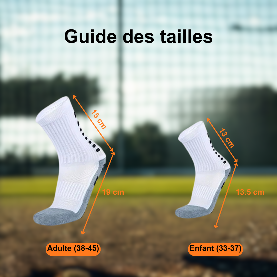 Chaussettes de Football Antidérapantes DribbleX – Enfant & Adulte | Grip, Confort & Performance