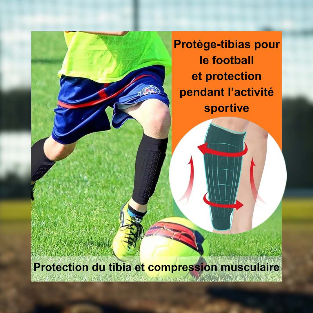 🛡️ Protège-tibias à Manchon DribbleX – La défense ultime pour tes jambes