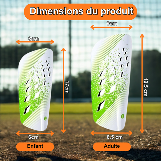 Protège-tibias Football DribbleX – Léger, Respirant et Anti-choc | Enfant & Adulte | Unisexe