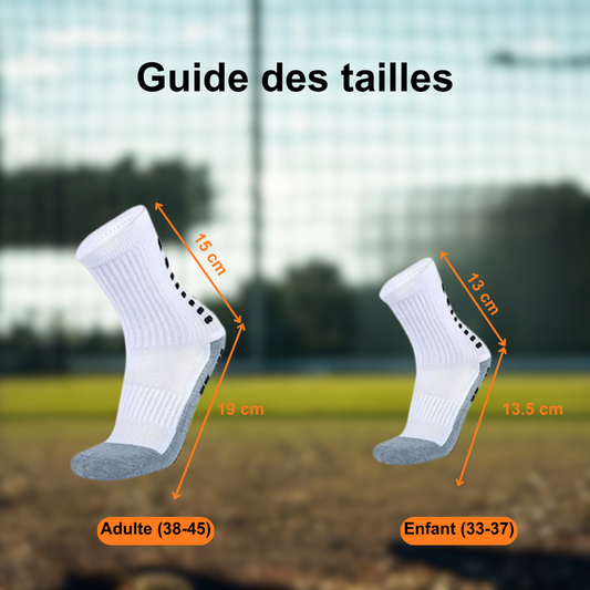 Chaussettes de Football Antidérapantes DribbleX – Enfant & Adulte | Grip, Confort & Performance