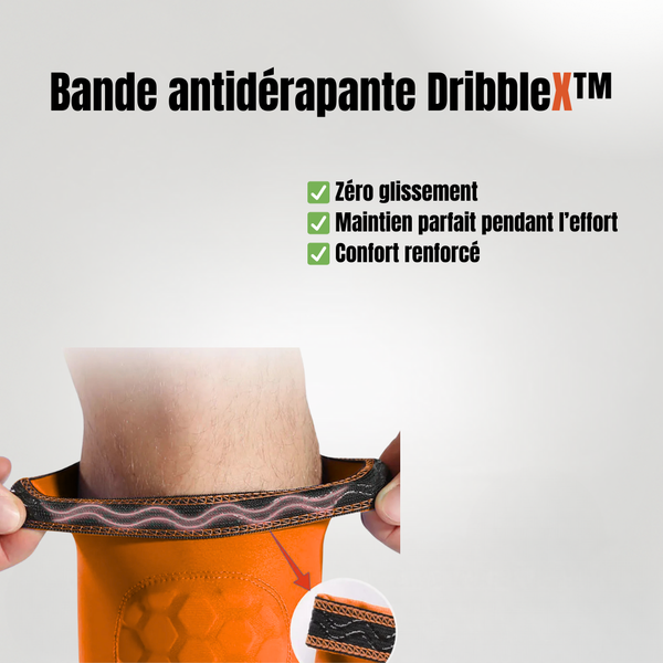 NeoGuardX™ — Protège-tibias à manchon intégré — DribbleX™